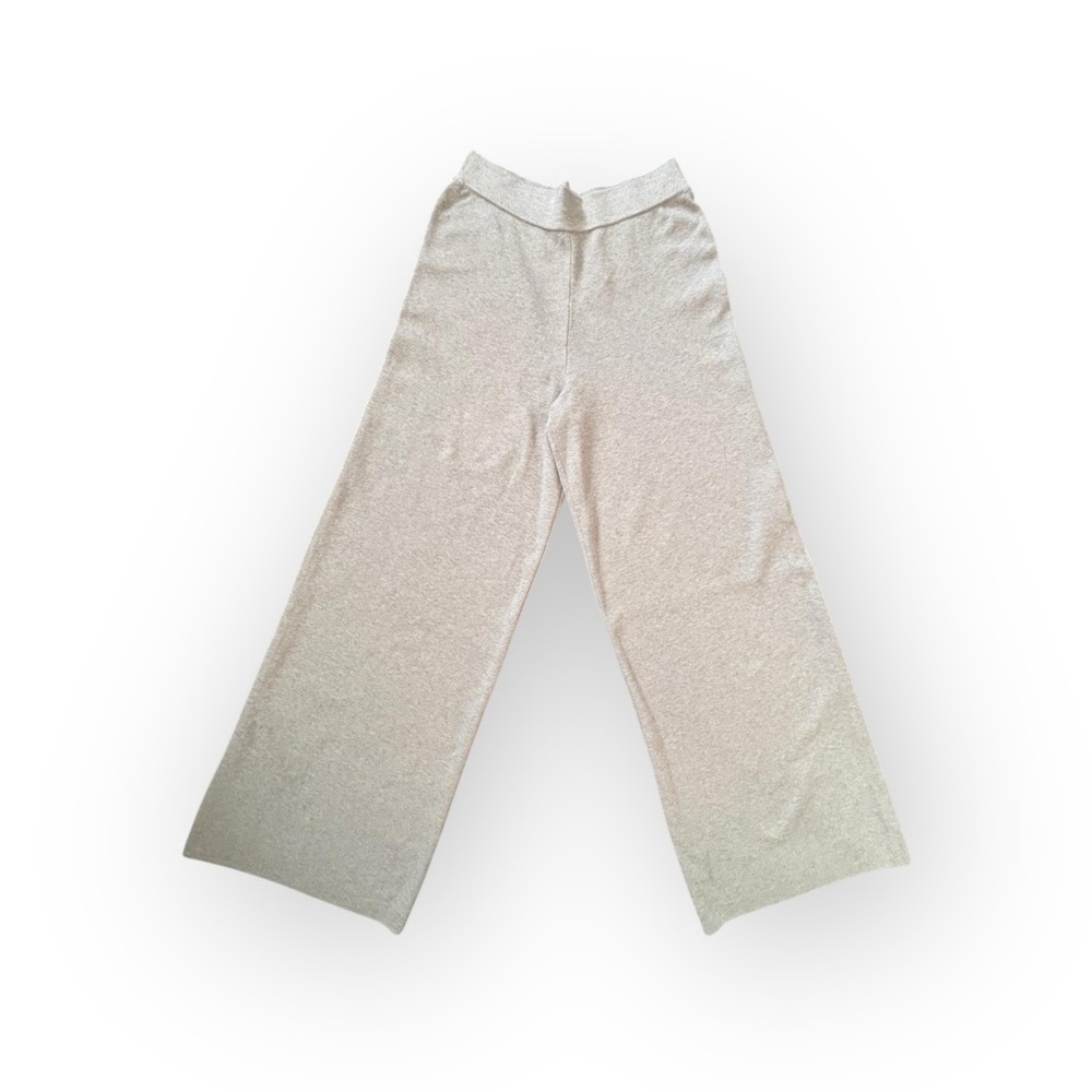 Marled Reunited Clothing Wide Leg Lounge Pants Gray Knit Size S NWT